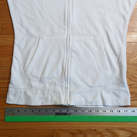 The North Face White Hoodie Full Zipper  White Woman's Medium Sweater - Picture 10 of 14